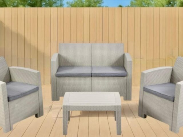 Juego de Terraza 1+1+2 con mesa